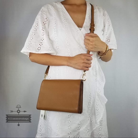 NWT Tory Burch T Bombe Large Crossbody Bark Clutch - Picture 6 of 8